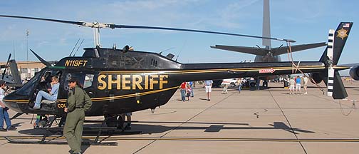 Maricopa County Sheriff Bell OH-58C Kiowa N119FT, Phoenix-Mesa Gateway Airport Aviation Day, March 12, 2011